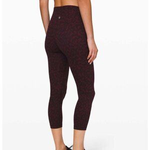 Lululemon Align Crop *21" Formation Camo Dark Adobe Multi